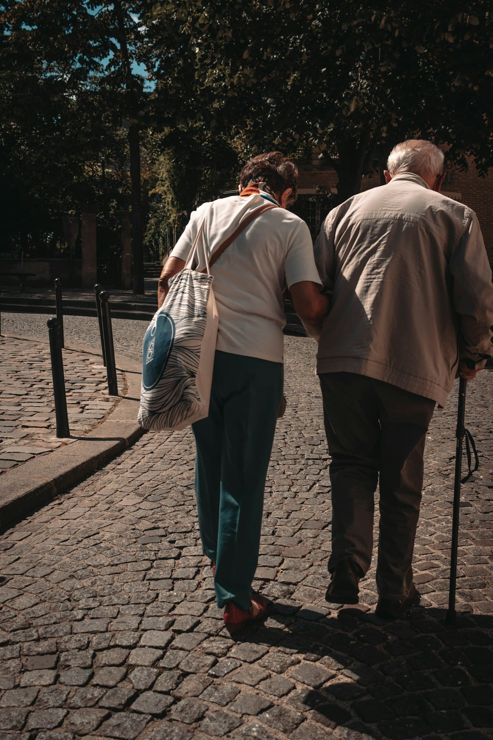 Care worker with a resident in a home setting